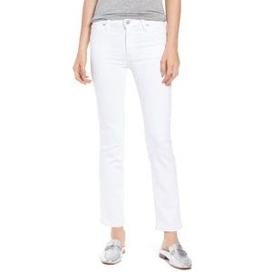 HUDSON Jeans Nico Mid Rise Slim Jeans in white